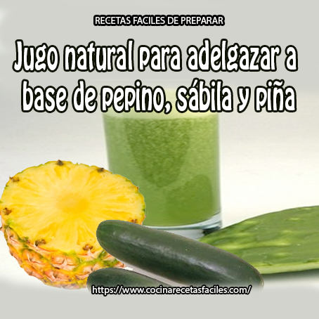 Aloe vera jugo para adelgazar