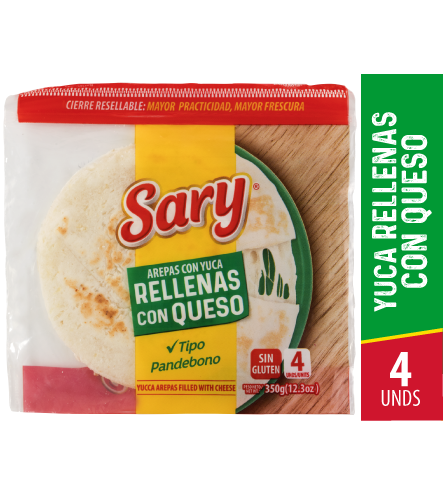 Arepas de yuca rellenas