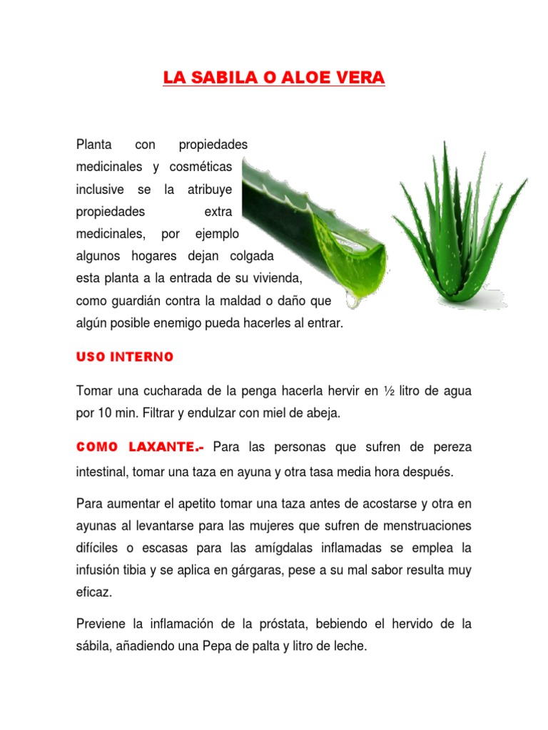 Propiedades de tomar aloe vera en ayunas