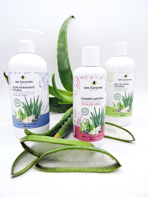 Gel natural de aloe vera para el cabello