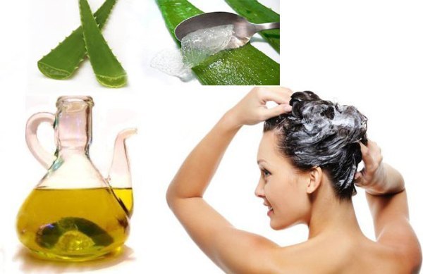 Baño de crema para el cabello con aloe vera