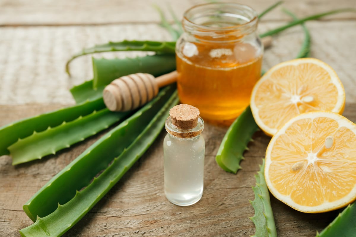 Aloe vera limon y aceite de oliva