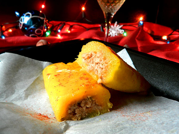 Ingredientes pasteles en hoja de yuca