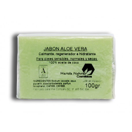 Jabon de aloe vera y aceite de coco