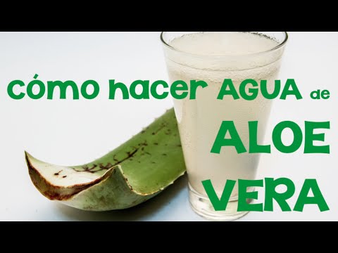 Como hacer agua de aloe vera natural