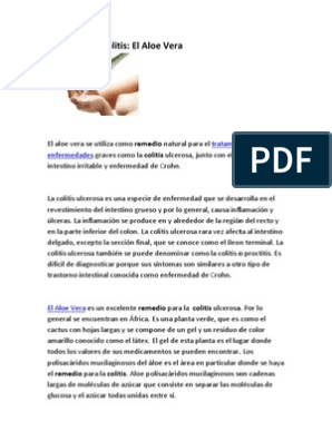 Aloe vera para colitis