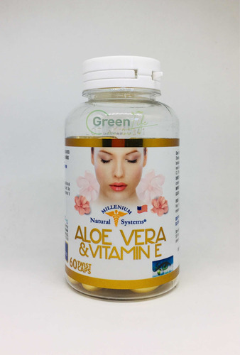 Aloe vera y vitamina e para la cara