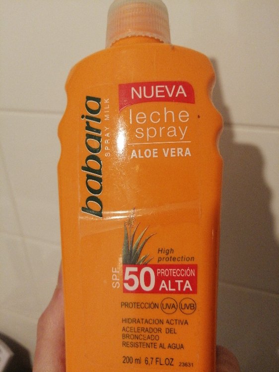 Babaria leche solar aloe vera 50