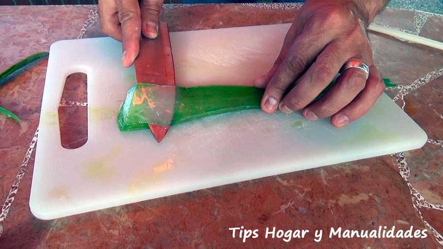 Jabon casero con aloe vera y menta