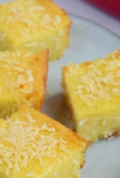 Torta de yuca y coco