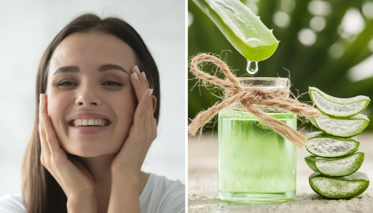 Aloe vera en la cara todas las noches