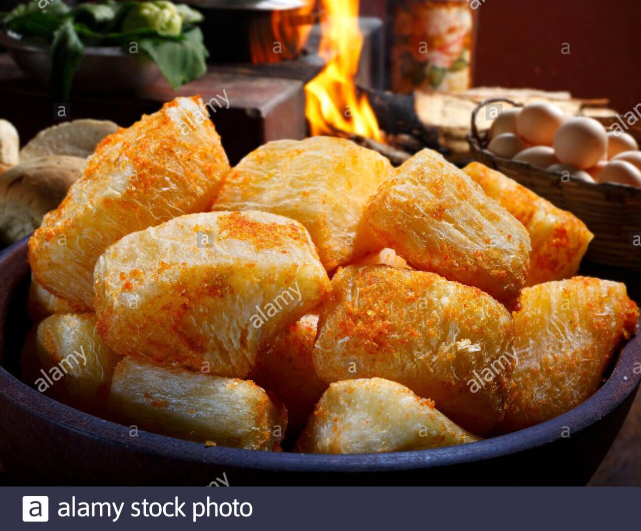 Como hacer yuca frita apanada