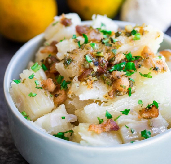 Yuca mojo cubano receta