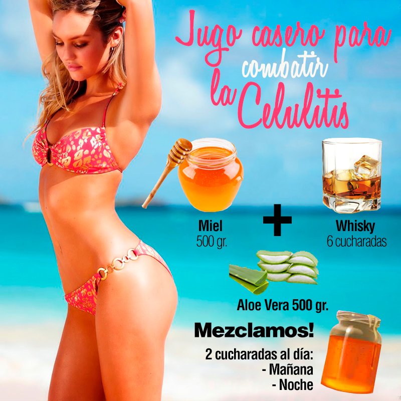 Aloe vera miel whisky para celulitis